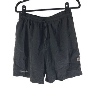 Santic Mens Cycling Shorts Baggy Padded Drawstring Black M